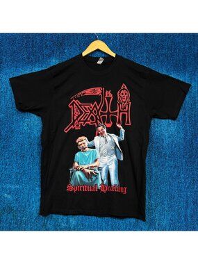 Death Spiritual Healing Album Cover Poster Death Metal Tee L